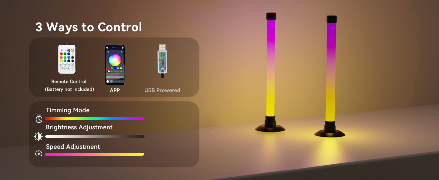 tv backlight with app & remote control