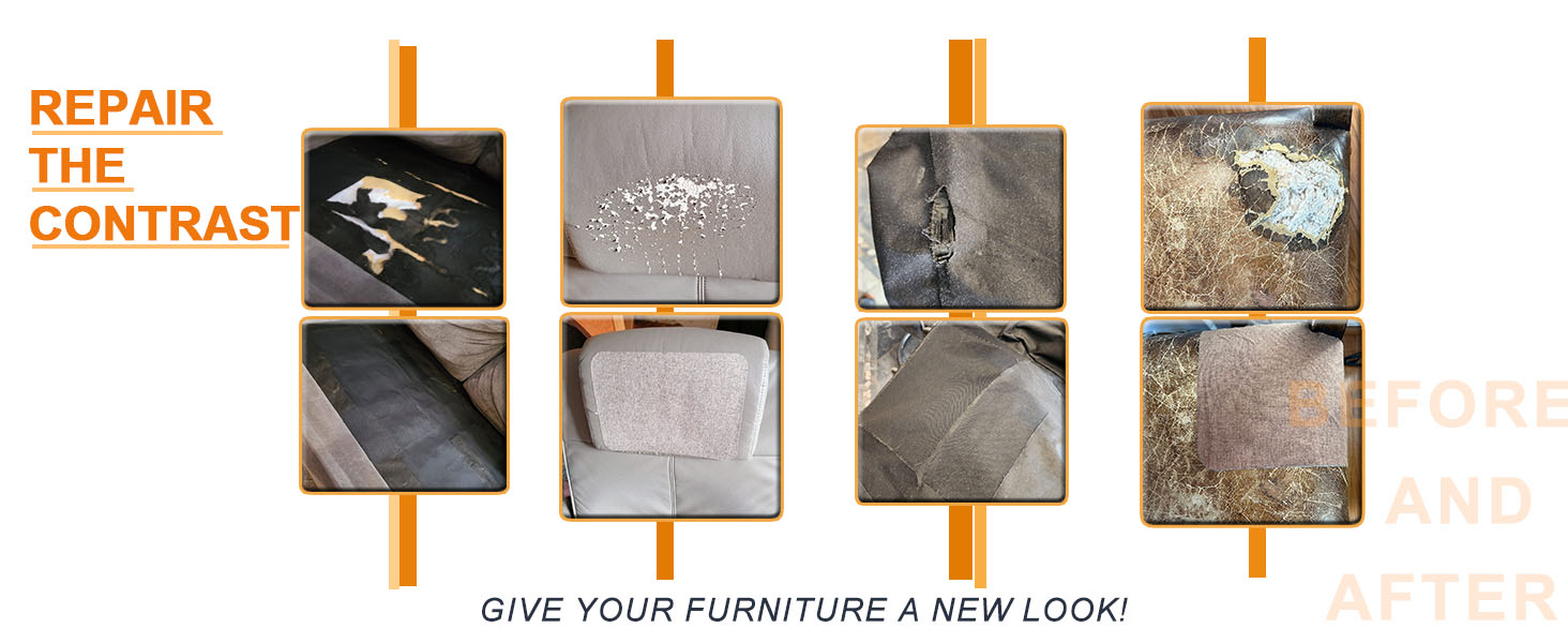 Cahomo 3PCS 11 x 8 inch Fabric Repair Patches, Self