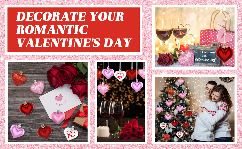 Valentines Day Decorations Heart Ornaments