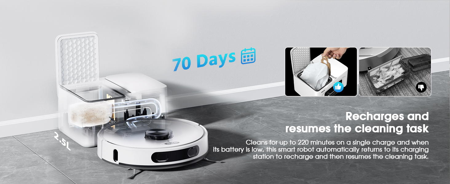 02-robot vacuum Auto Empty