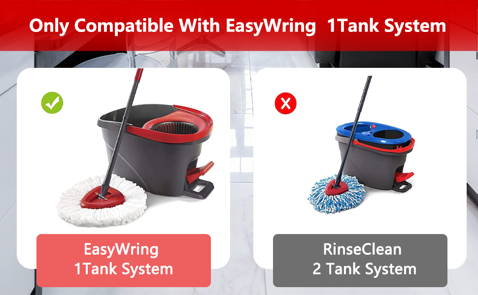 8 Pack O Cedar Mop Replacement Head forO Cedar EasyWring