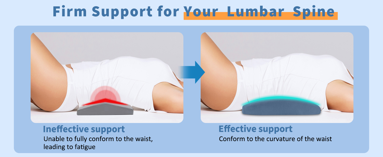 Lumbar Support Pillow for Bed
