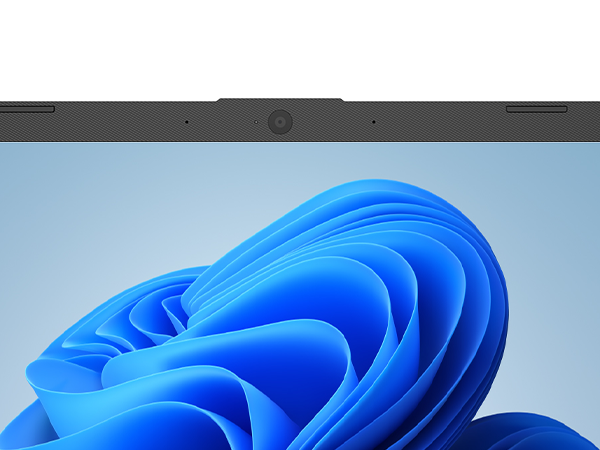 HP True Vision 720p HD camera with integrated dual array digital microphones.