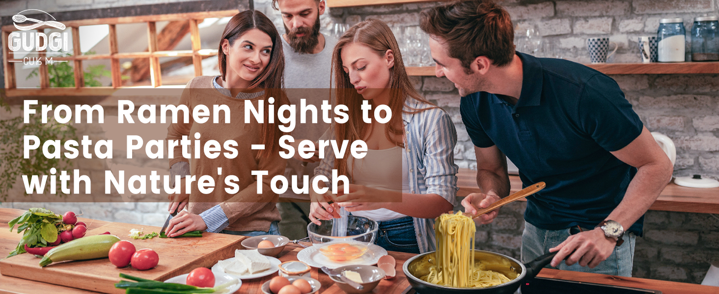 GUDGI Wooden Noodle Scoop