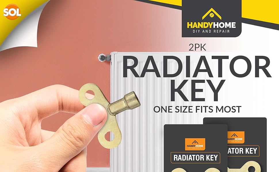 2pk Radiator Key Bleed Key UK Universal Radiator Bleeding Key Metal
