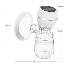 Electric Breast Pump for Breastfeeding – BPA-Free, Painless Breast Massage, 3 Modes & 9 Levels with Strong Suction for Feeding Mothers (PINK(MEDIUM))