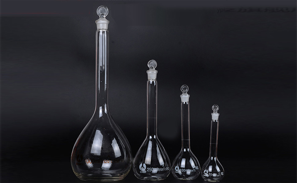 Quartz Graduated Flask high Temperature Resistance high Purity Chemical