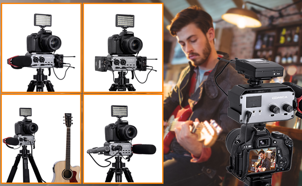 comica XLR Audio Mixer, CVMAX3 Dual XLR/6.35mm/3.5mm