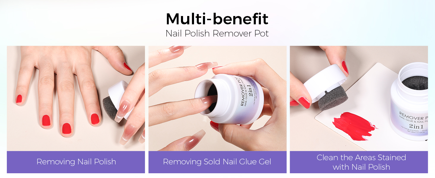 home salon nourishing formula proof reusable 60ml fingernail polish remover mineral fusion