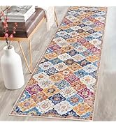 KILOCOCO Moroccan Runner Rug 2x8 Washable Hallway Runner Rug, Vintage Floral Kitchen Runner Rug N...