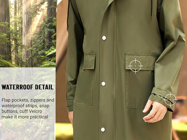 mens rain jacket raincoat for men long rain coats for men