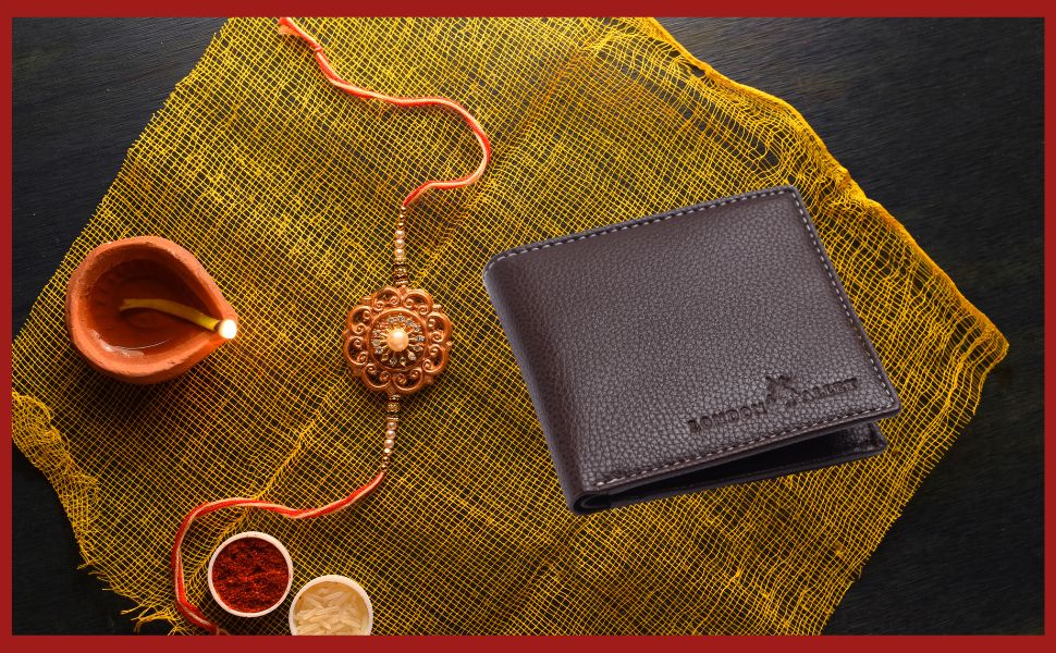 wallet with rakhi gift set