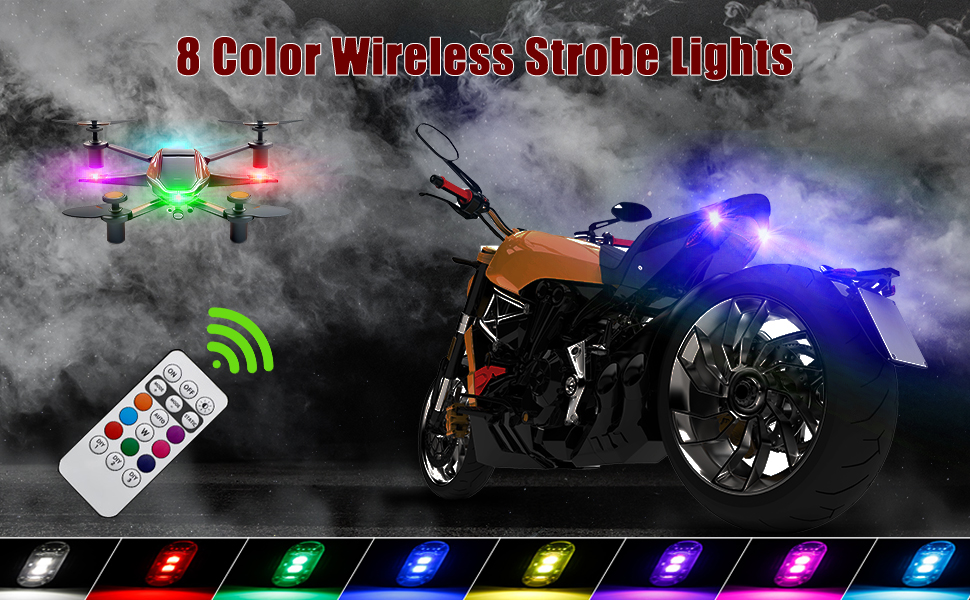 Tdtcy wireless LED Strobe with remote control, 8 color anti