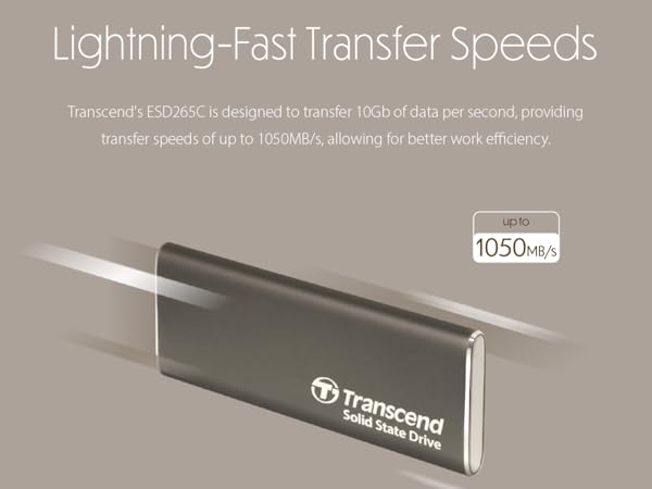 【ほぼ新品】トランセンド 外付けポータブルSSD 1TB ESD265C Amazon.com: Transcend Portable SSD 1TB External Solid State