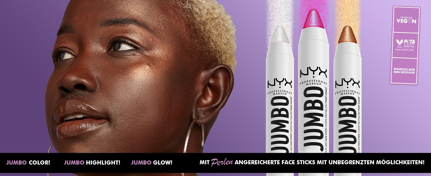 NYX Professional Makeup Schimmernder Highlighter Stift für das Gesicht