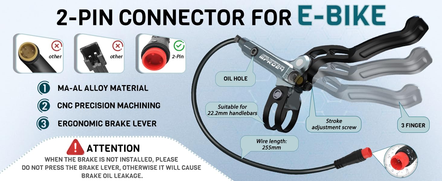 2-pin  connector  for E-BIKE