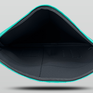 AirCase Premium Laptop Bag with 6 Pockets fits Upto 15.6" Laptop/MacBook, Wrinkle Free, Padded, Waterproof Light Neoprene case Cover Sleeve Pouch, for Men & Women, Grey- 6 Months Warranty 47 SPACIOUS MAIN COMPARTMENT
