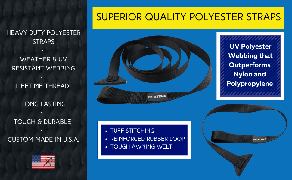 EZXtend RV Camper Window Awning Pull Strap. Replacement