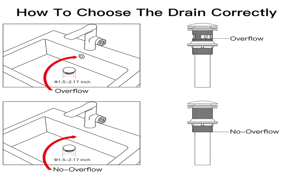 Pop Up Sink Drain with Overflow Bouncing Style Stopper Brass Gold