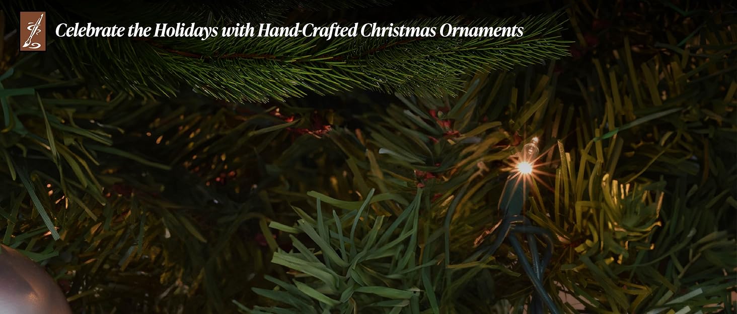 Art Studio Company, Christmas Ornaments, artisan-crafted, hand-painted blown glass ornaments