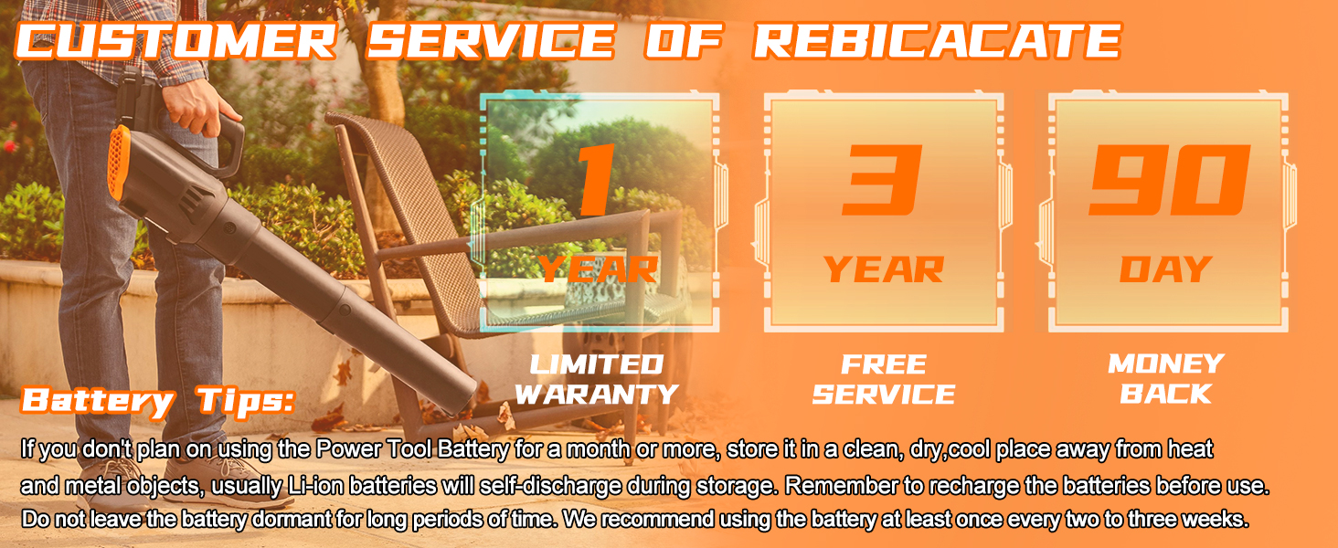 rebicacate Replace Battery for WA3525 Battery 20V 5.0Ah 2