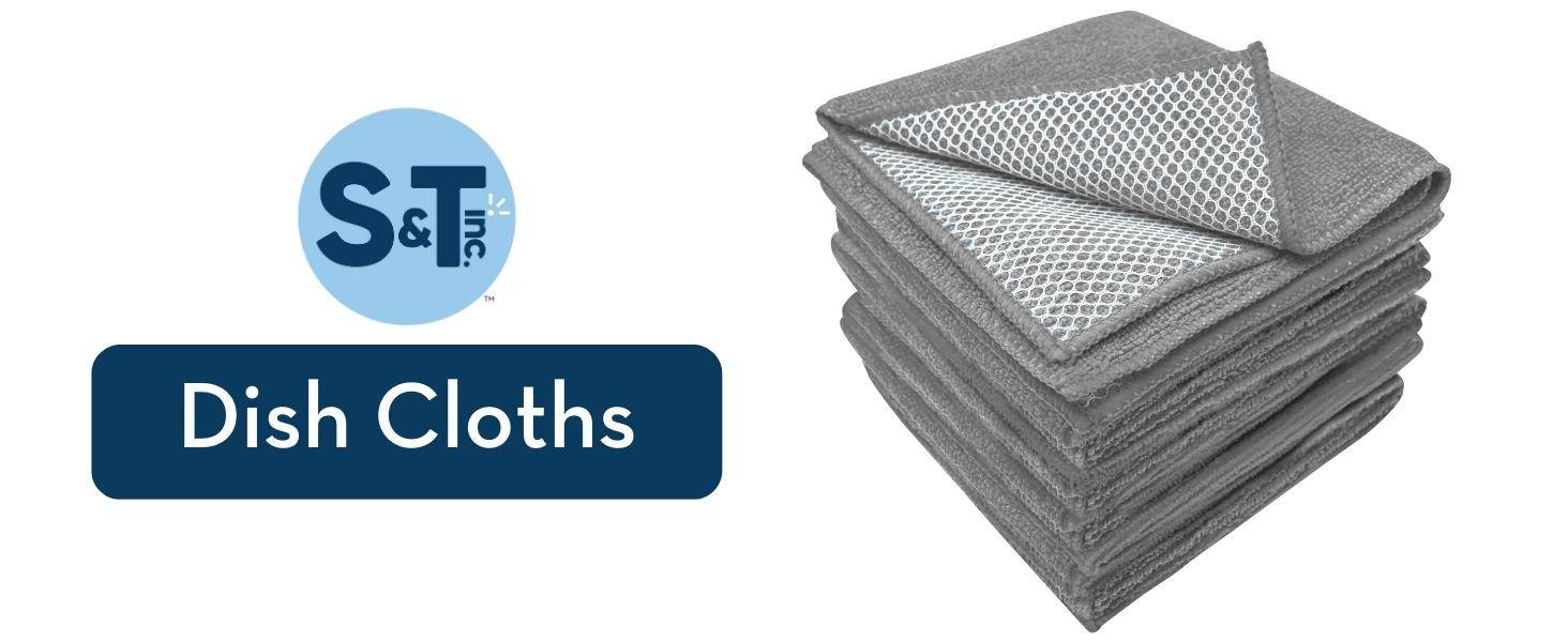 S&T INC. Microfiber Dish Cloths for Washing Dishes