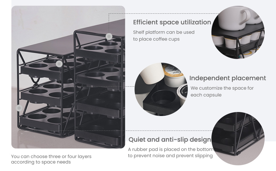 coffee pod holder for 30 pod