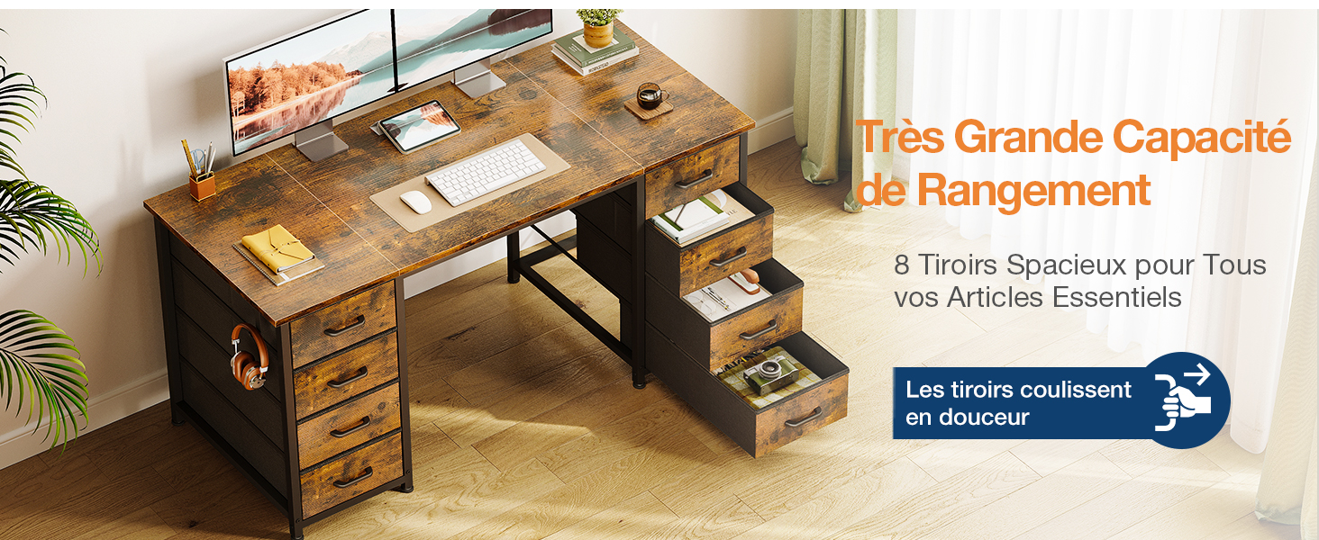 bureau avec rangement