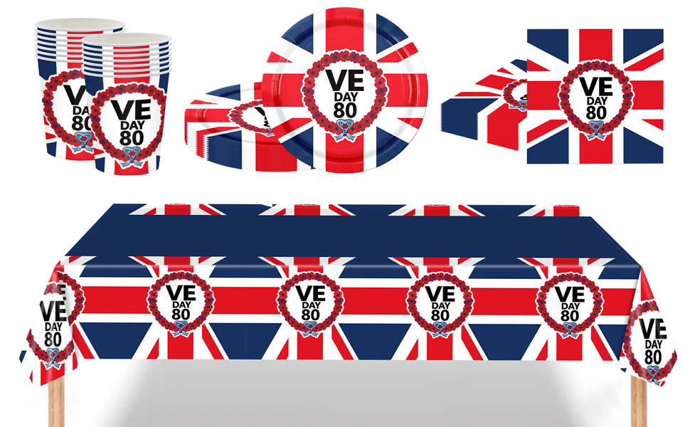 VE DAY Paper Tableware