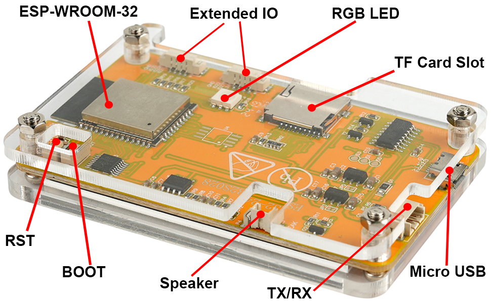 Amazon.com: DIYmalls 2.8" ESP32-2432S028R ESP32 Display ILI9341 ...