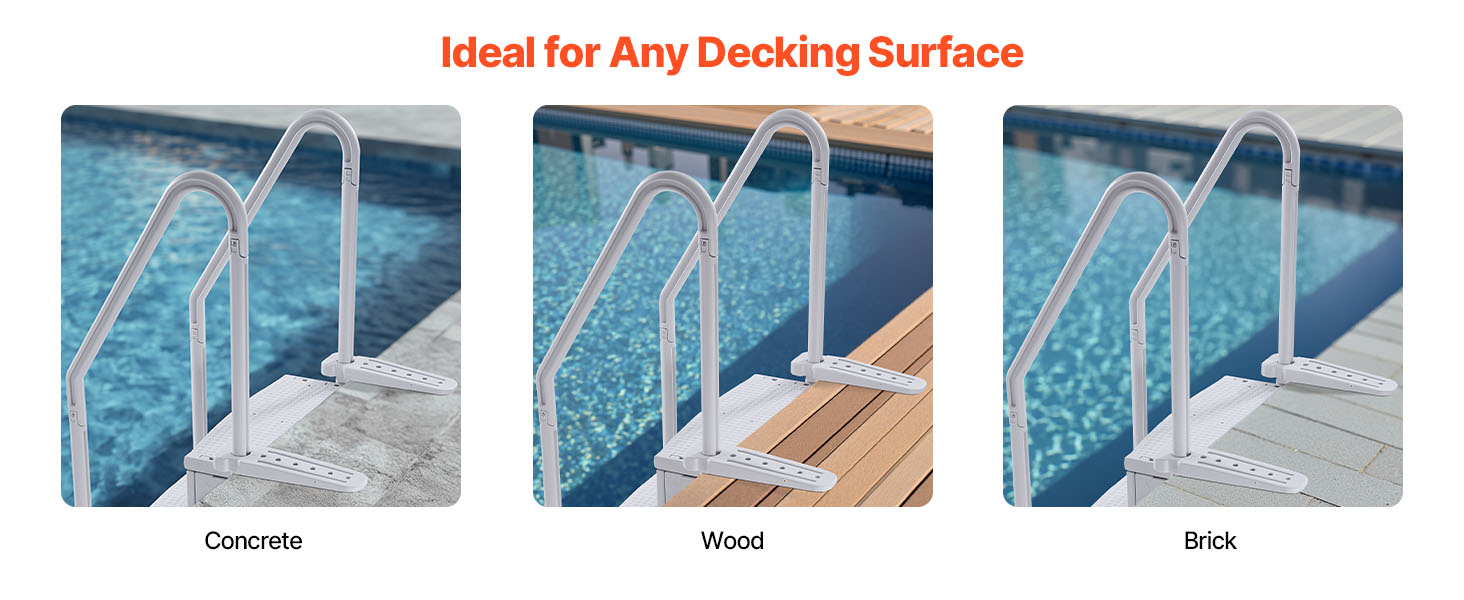deck mounted pool ladder