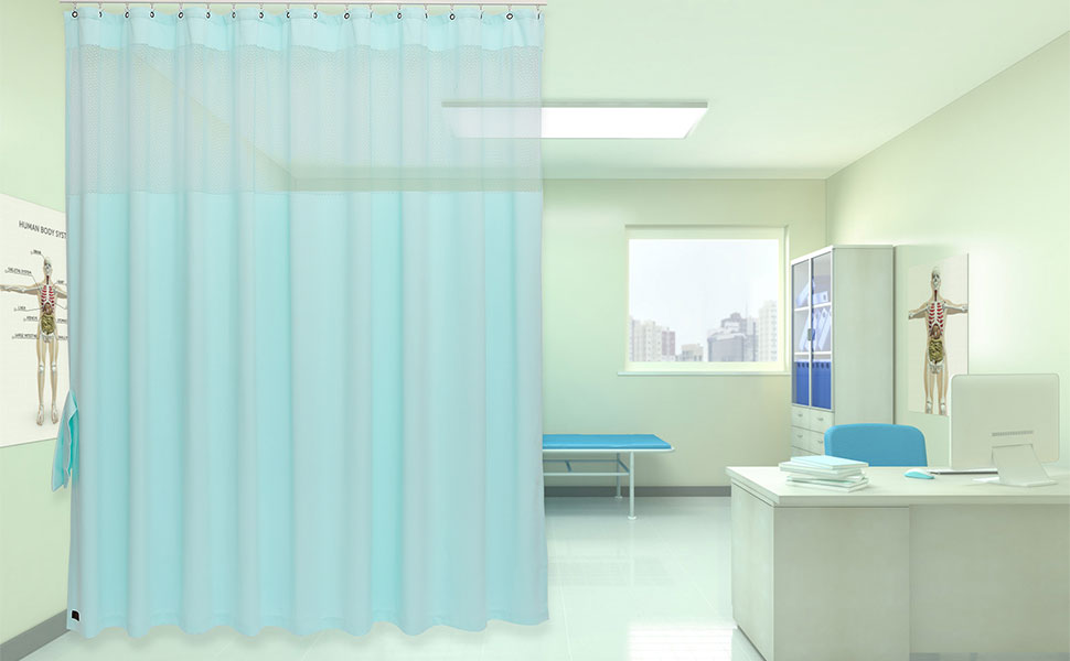 ABBRIGE Flame Retardant Hospital Curtain Hanging Medical