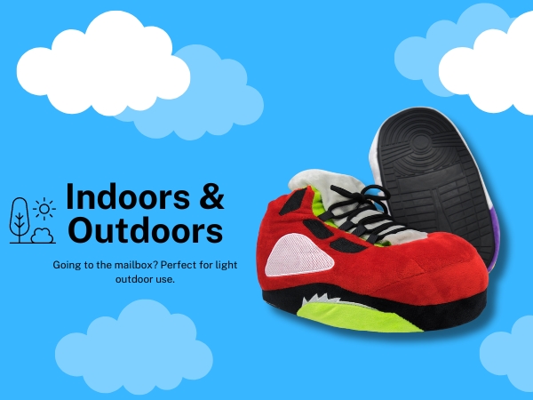 Plush Kickz Zapatillas Deportivas, Talla única, Color Blanco Y Rojo, Para Uso En Interiores Y Exteriores, Unisex, Blanco Y Rojo