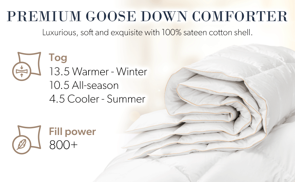 HamvayLang 100 Hungarian Goose Down Comforter All Season
