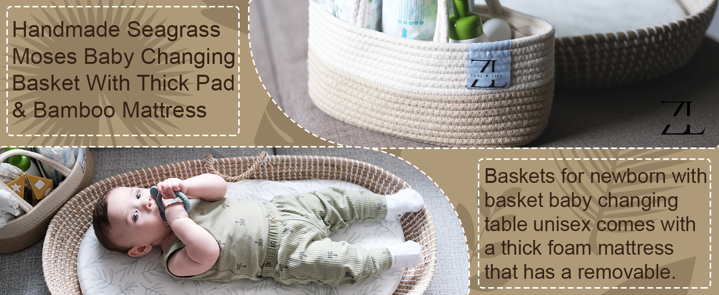 moses baskets for newborn  changing basket for baby dresser changing station for nursery