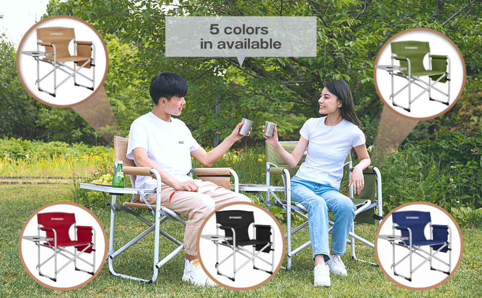 FUNDANGO Lightweight Camping Chair with Side Table