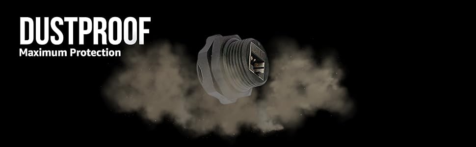 Shielded Industrial Panel Mount Is A Female/Female Couple p67 Water Protection Feed Through Cat6