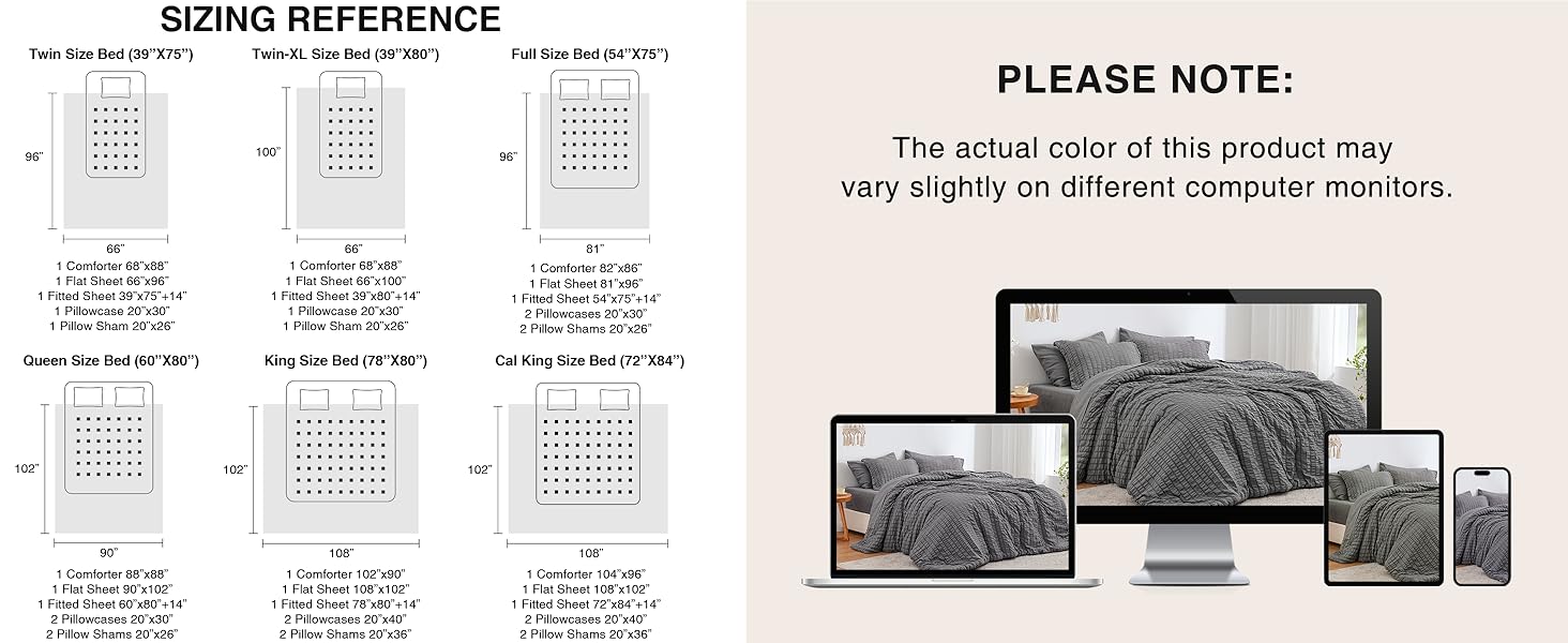 grey seersucker comforter set