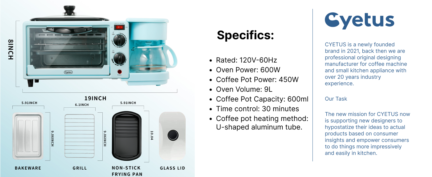 3-in-1 Family Size Breakfast Station 