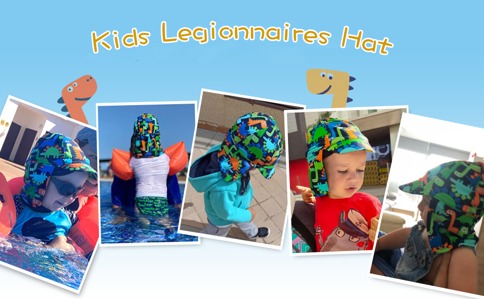 UPF50+ Sun Hat Swim Cap for Baby Boys Girls