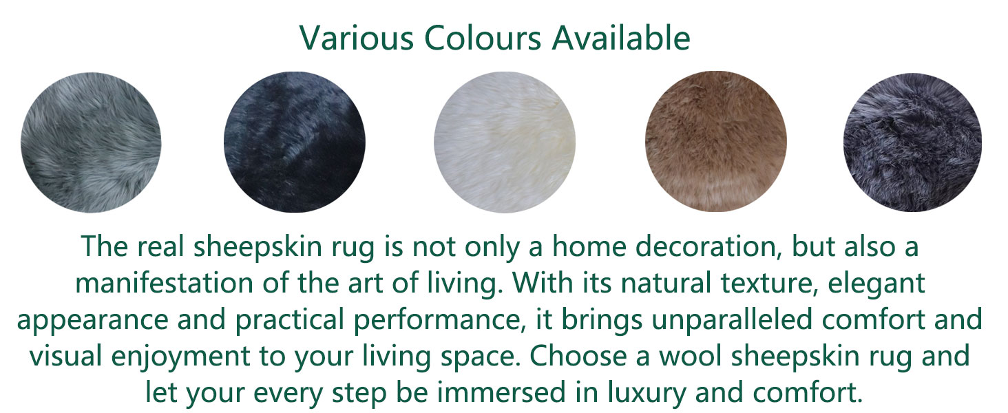 dark grey rug sheep skin