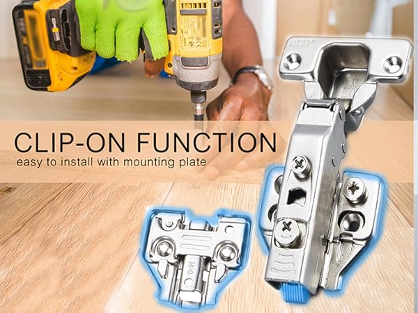 she®️®️y XIEHE Hardware 110 Degree Clip-on Soft Closing Full Overlay