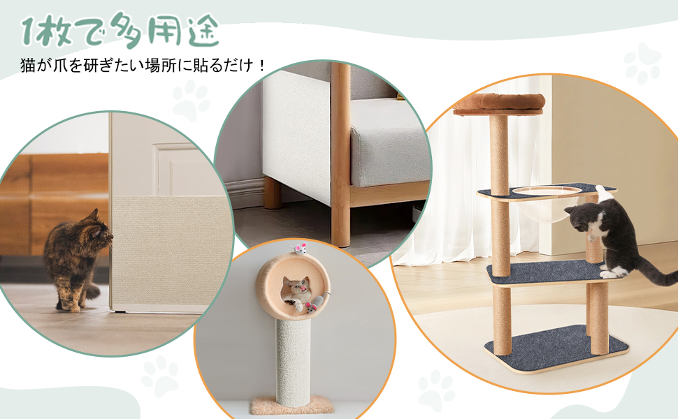 爪を削る猫