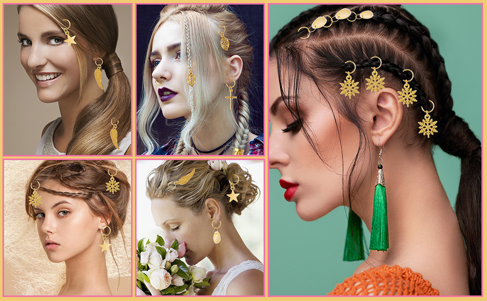 200 PCS Loc Hair Jewelry for Women Braids