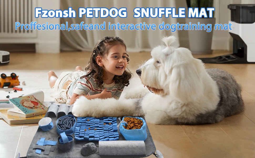 Snuffle Mat for Dogs Puppies with 10 Training Elements and