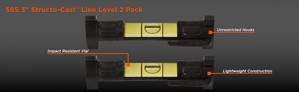 PROOF OF THE LINE 3包プラス Amazon.com: Johnson Level & Tool 585 Structo-Cast Line Level