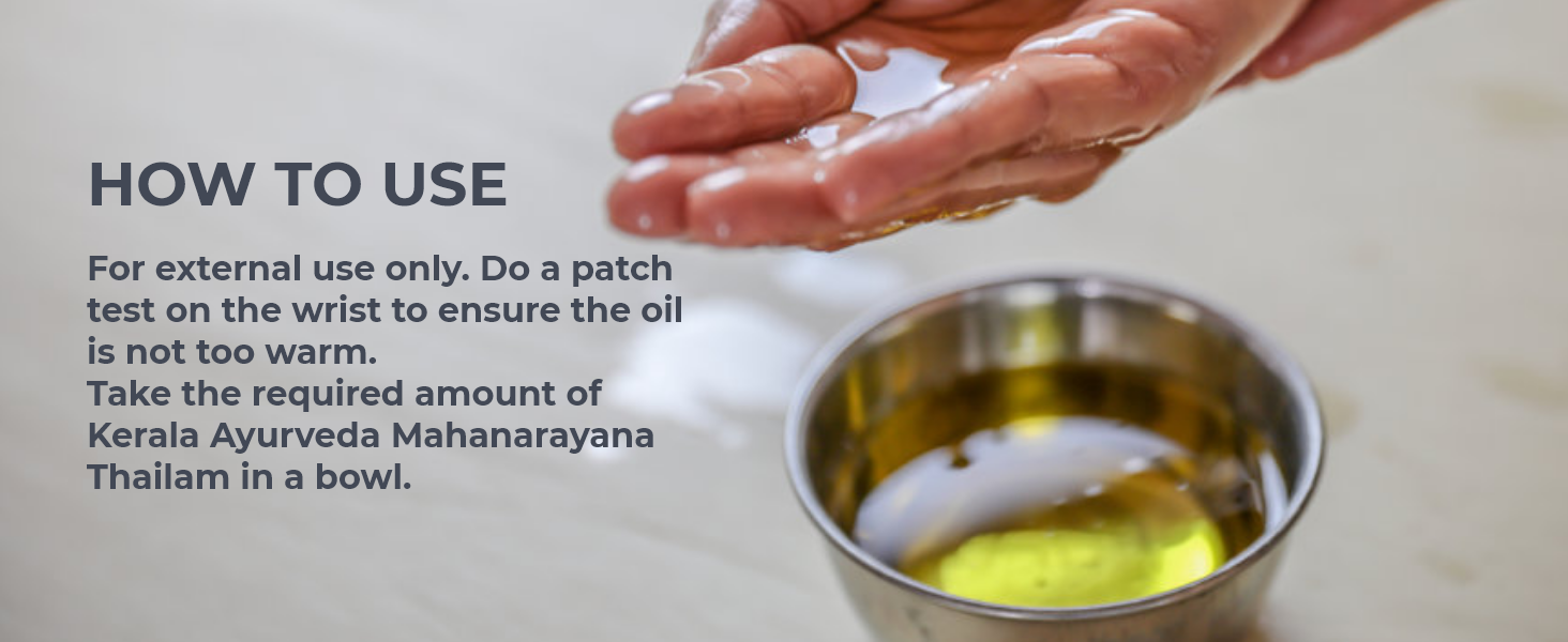 Take the oil