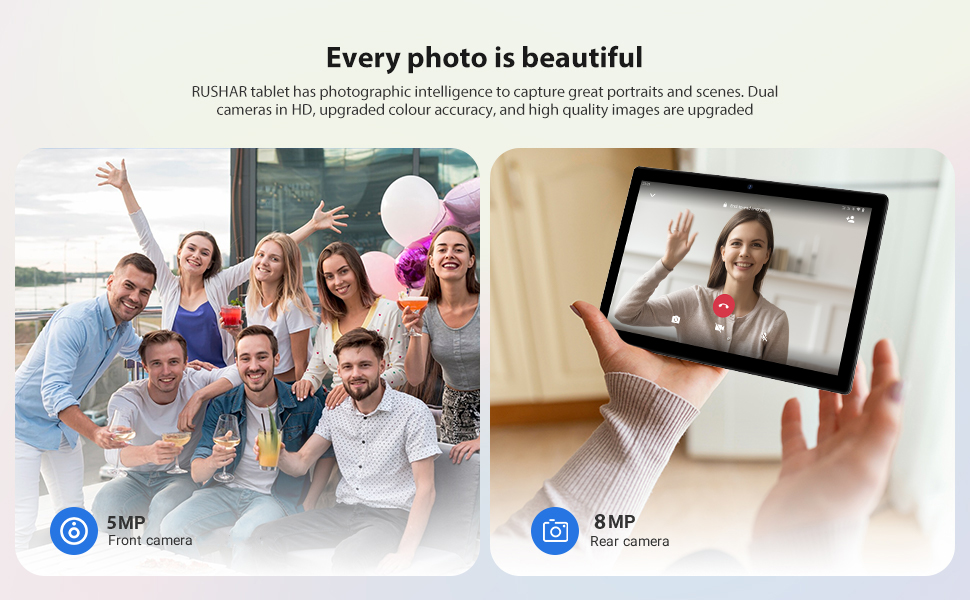 El texto dice «Todas las fotos son hermosas». Colección de capturas de pantalla de videollamadas que muestran a varias personas manteniendo una comunicación virtual a través de pantallas y dispositivos.