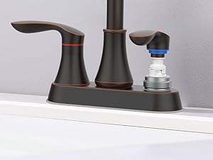bathroom widespread sink faucet