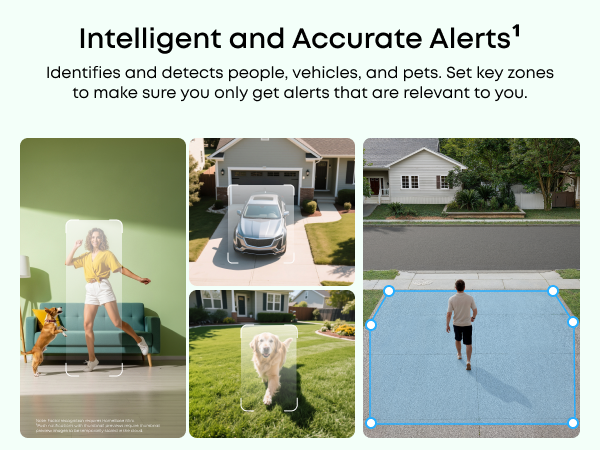 eufy smart alerts for people, vehicles and pets with key zone